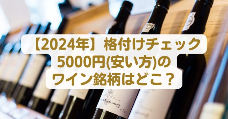 【2024年】格付けチェック5000円(安い方)のワイン銘柄はどこ？